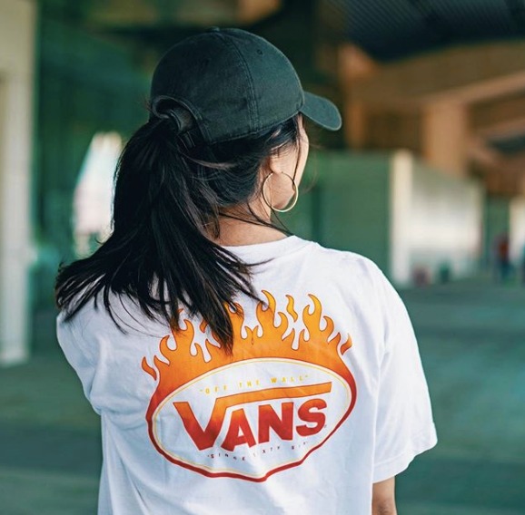 vans flame t shirt